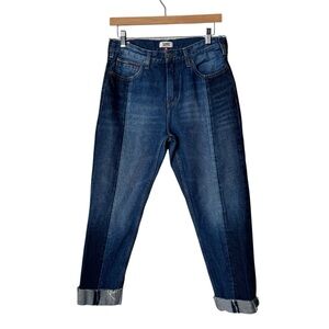 Tommy Hilfiger Izzy High Rise‎ Slim Cropped Two Tone Jeans Denim Pants Womens 28